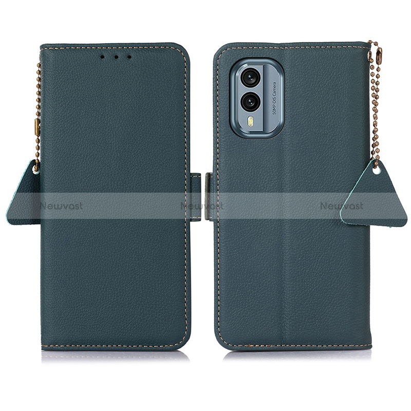 Leather Case Stands Flip Cover Holder B04H for Nokia X30 5G