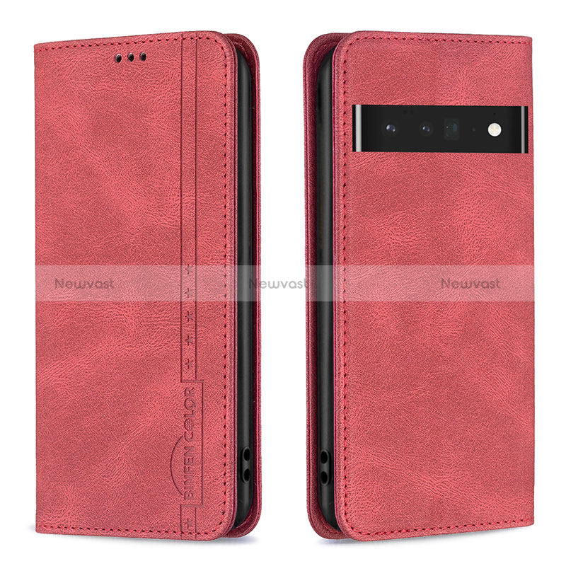 Leather Case Stands Flip Cover Holder B05F for Google Pixel 7 Pro 5G