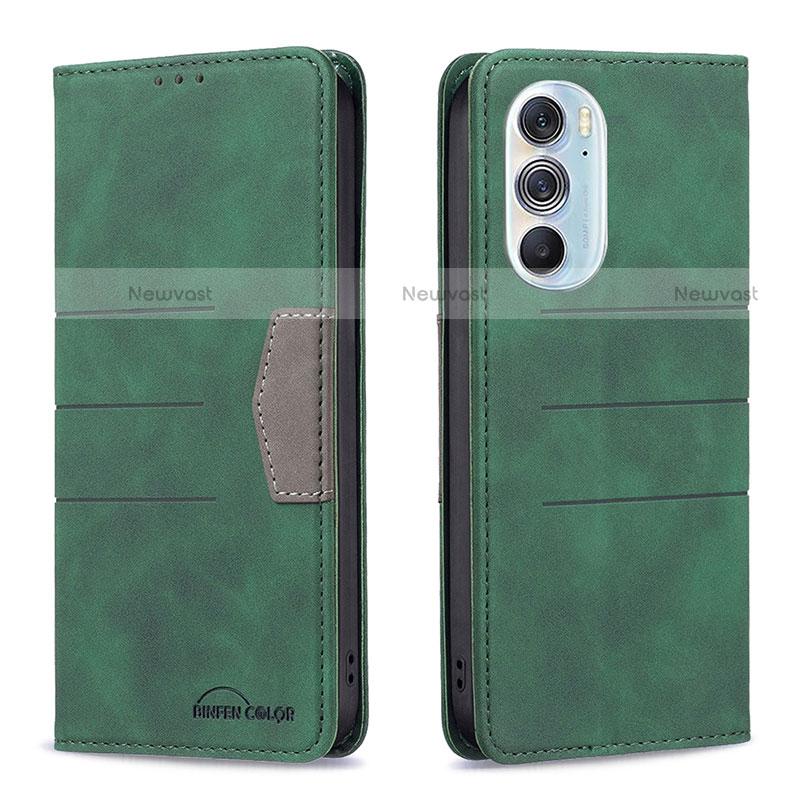 Leather Case Stands Flip Cover Holder B05F for Motorola Moto Edge X30 5G