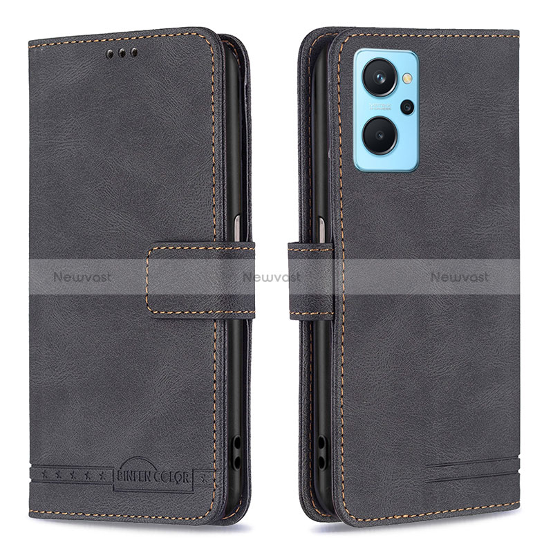 Leather Case Stands Flip Cover Holder B05F for Oppo K10 4G