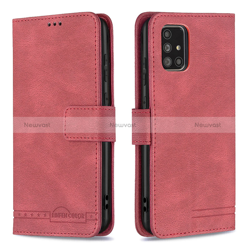 Leather Case Stands Flip Cover Holder B05F for Samsung Galaxy A71 5G