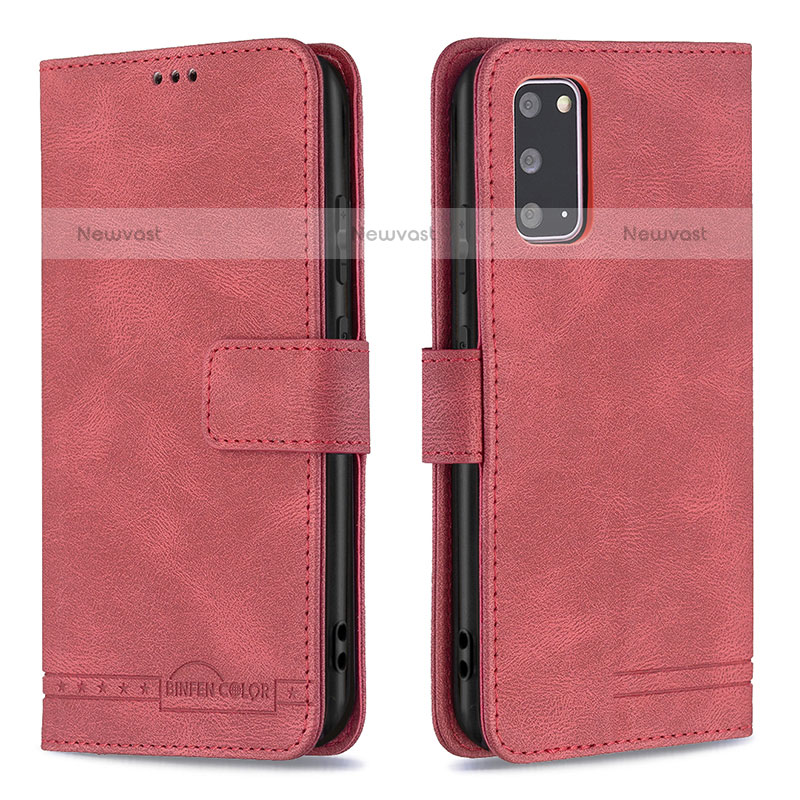 Leather Case Stands Flip Cover Holder B05F for Samsung Galaxy S20