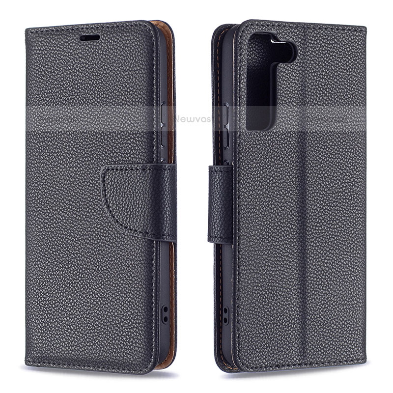 Leather Case Stands Flip Cover Holder B05F for Samsung Galaxy S21 Plus 5G