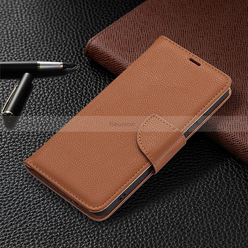 Leather Case Stands Flip Cover Holder B05F for Samsung Galaxy S22 Plus 5G