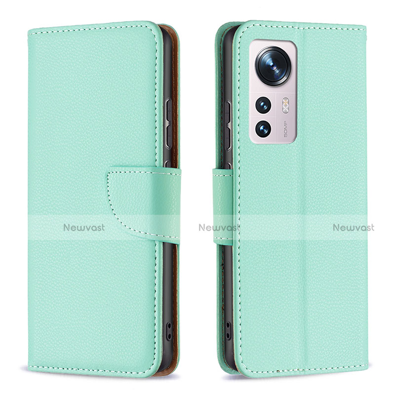 Leather Case Stands Flip Cover Holder B05F for Xiaomi Mi 12 5G