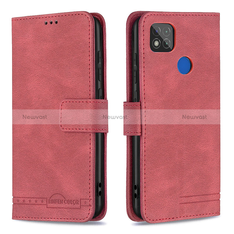 Leather Case Stands Flip Cover Holder B05F for Xiaomi Redmi 10A 4G