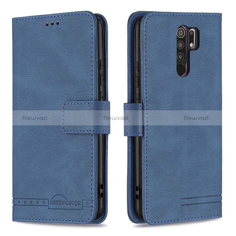 Leather Case Stands Flip Cover Holder B05F for Xiaomi Redmi 9 Prime India
