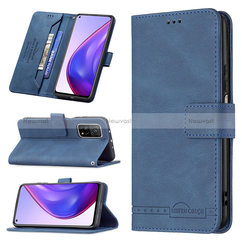 Leather Case Stands Flip Cover Holder B05F for Xiaomi Redmi K30S 5G