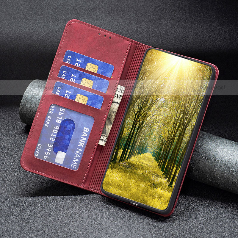 Leather Case Stands Flip Cover Holder B06F for Motorola Moto E32