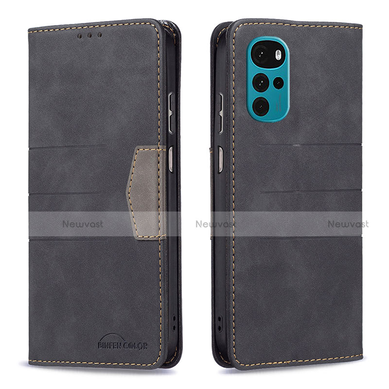 Leather Case Stands Flip Cover Holder B06F for Motorola Moto G22