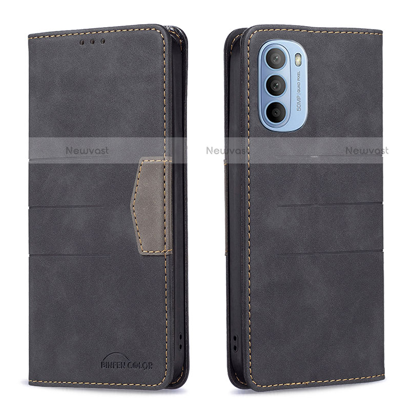 Leather Case Stands Flip Cover Holder B06F for Motorola Moto G31