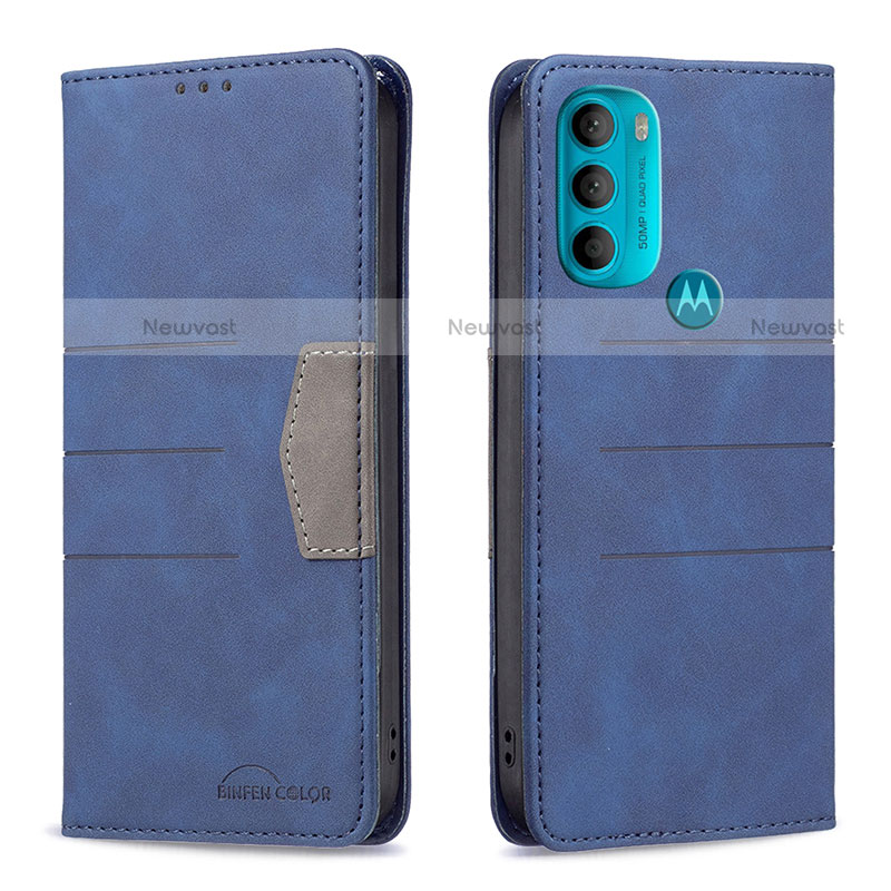 Leather Case Stands Flip Cover Holder B06F for Motorola Moto G71 5G