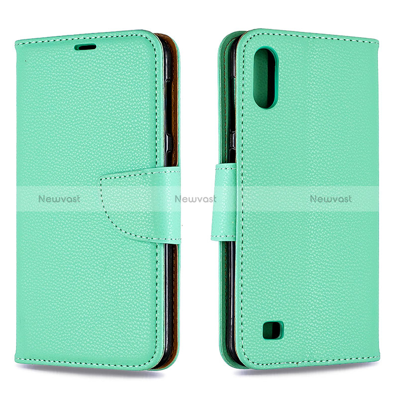Leather Case Stands Flip Cover Holder B06F for Samsung Galaxy A10