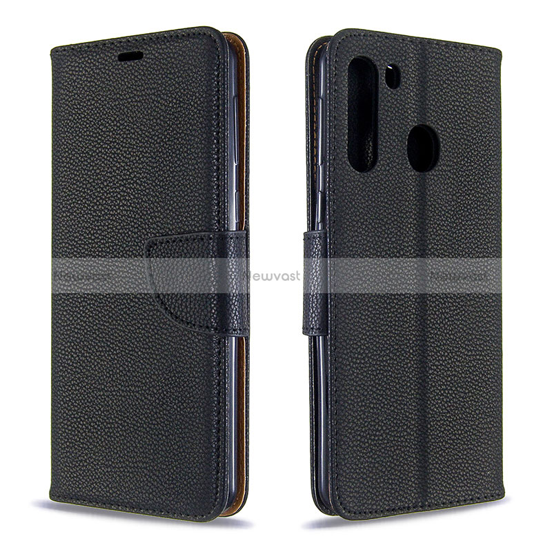 Leather Case Stands Flip Cover Holder B06F for Samsung Galaxy A21