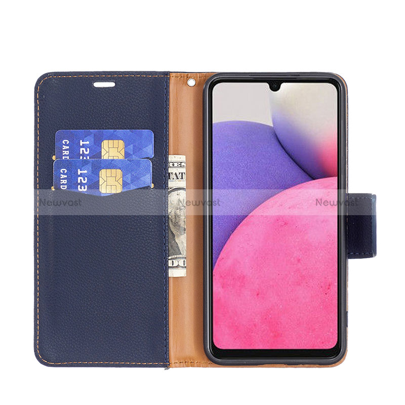 Leather Case Stands Flip Cover Holder B06F for Samsung Galaxy A33 5G