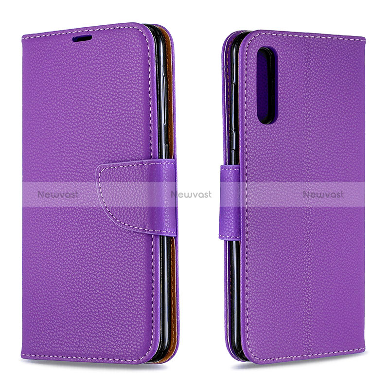 Leather Case Stands Flip Cover Holder B06F for Samsung Galaxy A50