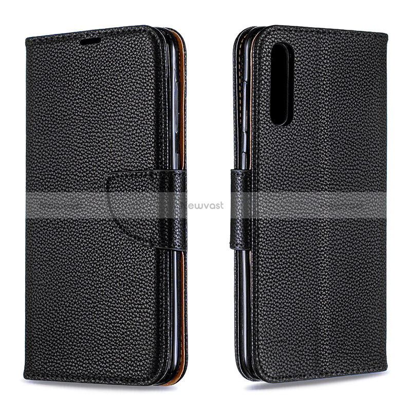 Leather Case Stands Flip Cover Holder B06F for Samsung Galaxy A50