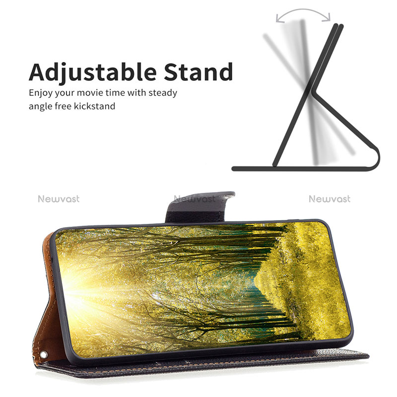Leather Case Stands Flip Cover Holder B06F for Samsung Galaxy M04
