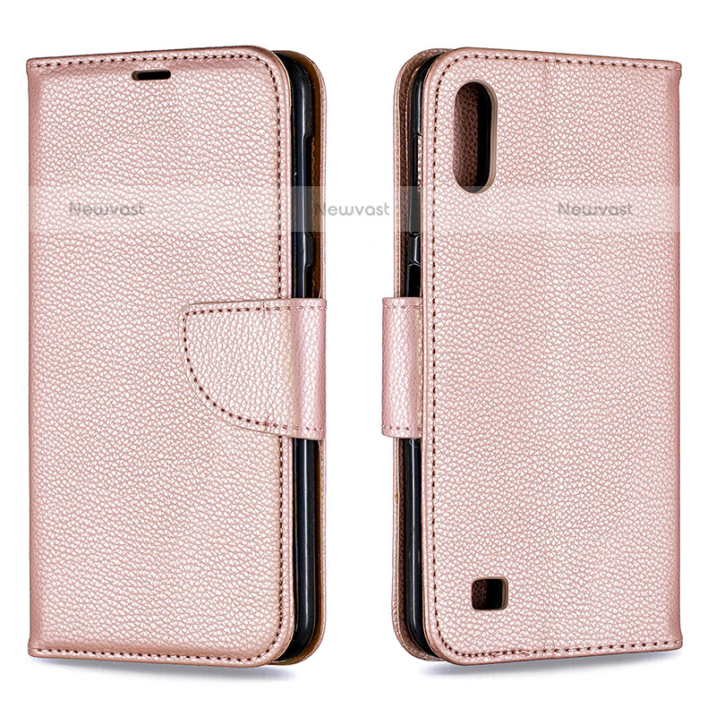 Leather Case Stands Flip Cover Holder B06F for Samsung Galaxy M10