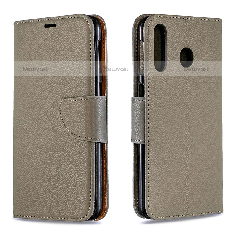 Leather Case Stands Flip Cover Holder B06F for Samsung Galaxy M30