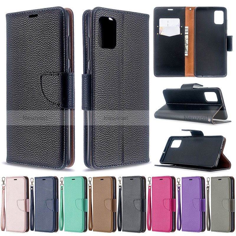 Leather Case Stands Flip Cover Holder B06F for Samsung Galaxy M40S
