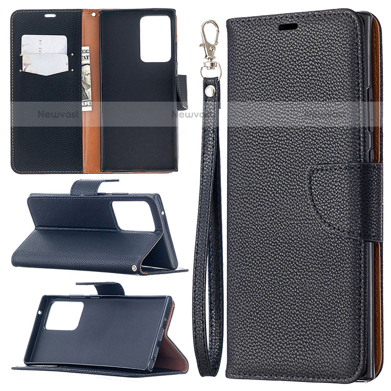 Leather Case Stands Flip Cover Holder B06F for Samsung Galaxy Note 20 Ultra 5G