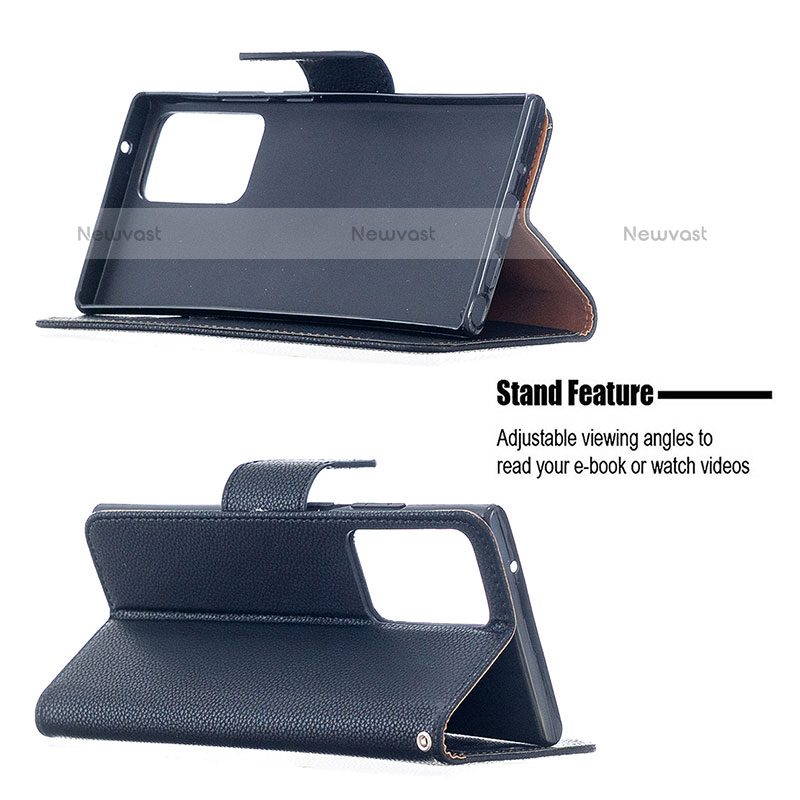 Leather Case Stands Flip Cover Holder B06F for Samsung Galaxy Note 20 Ultra 5G