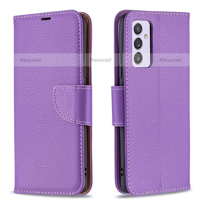 Leather Case Stands Flip Cover Holder B06F for Samsung Galaxy Quantum2 5G