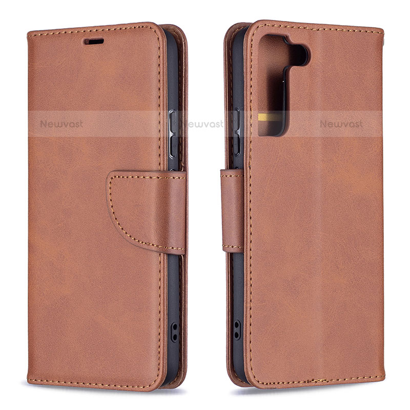 Leather Case Stands Flip Cover Holder B06F for Samsung Galaxy S21 Plus 5G