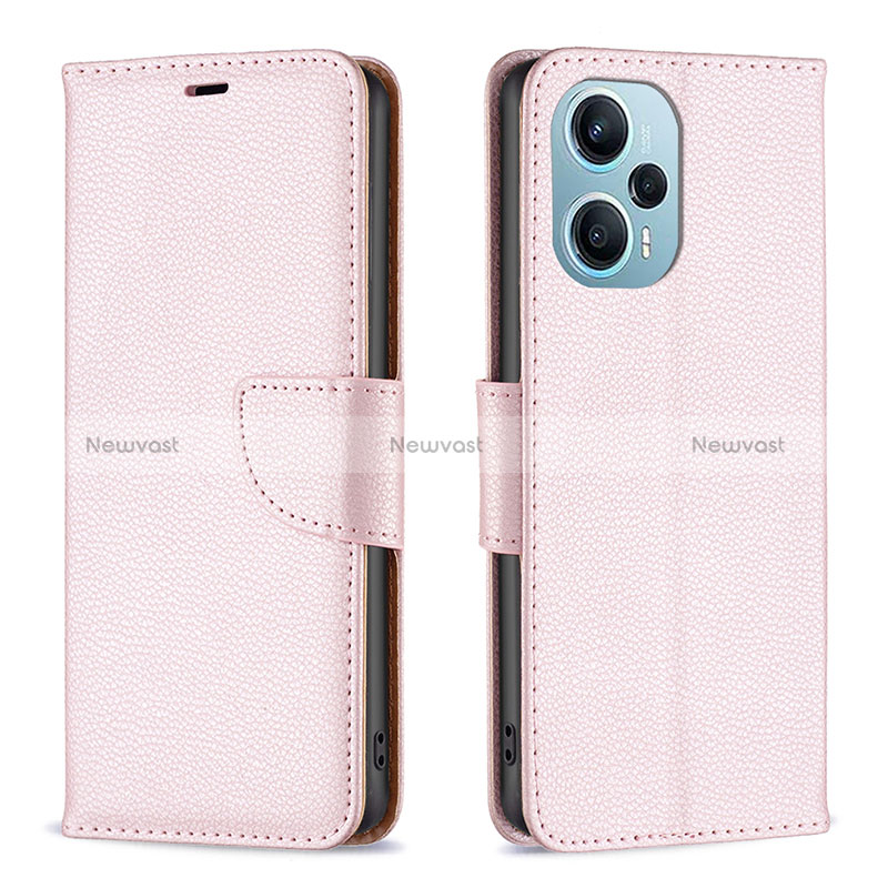 Leather Case Stands Flip Cover Holder B06F for Xiaomi Poco F5 5G