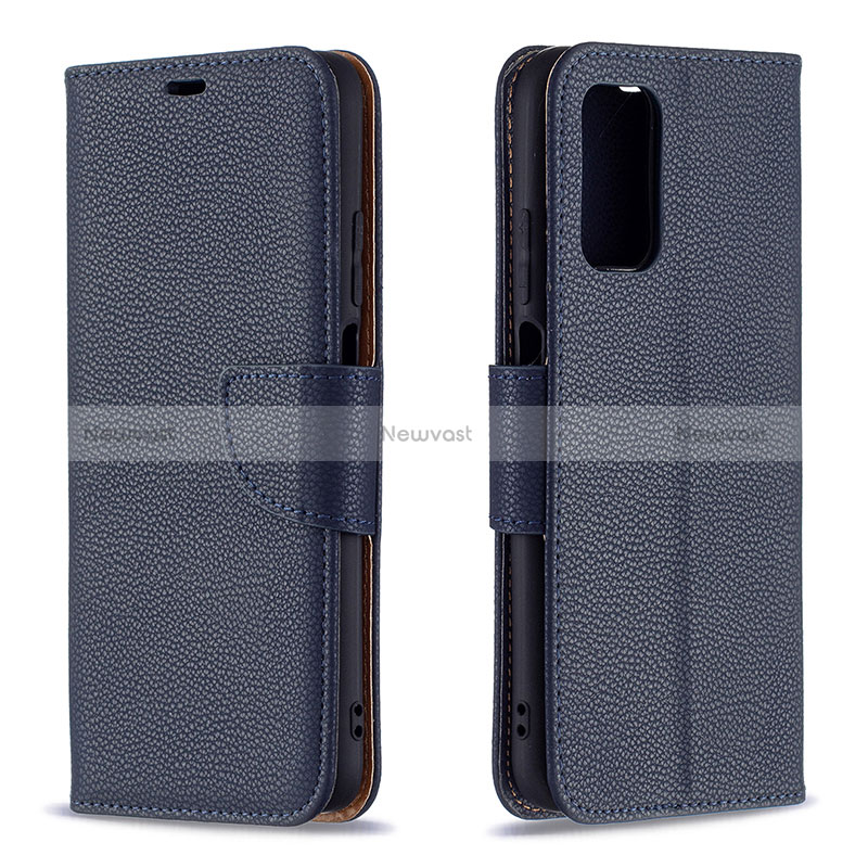 Leather Case Stands Flip Cover Holder B06F for Xiaomi Poco M3