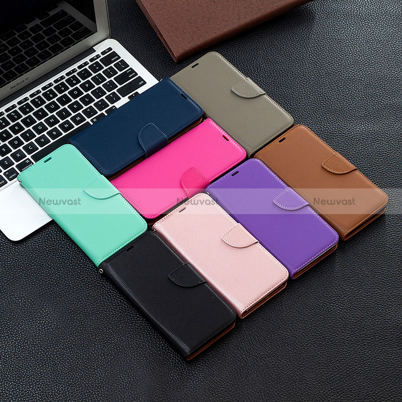 Leather Case Stands Flip Cover Holder B06F for Xiaomi Redmi 12 4G