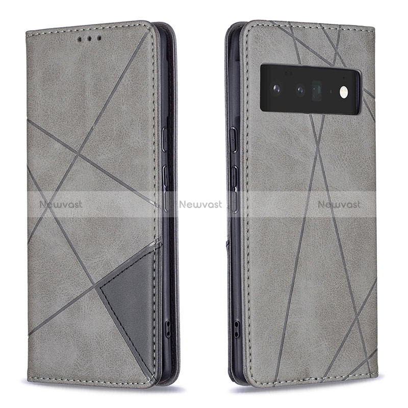Leather Case Stands Flip Cover Holder B07F for Google Pixel 6 Pro 5G