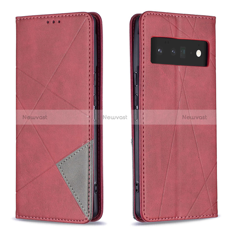 Leather Case Stands Flip Cover Holder B07F for Google Pixel 6 Pro 5G