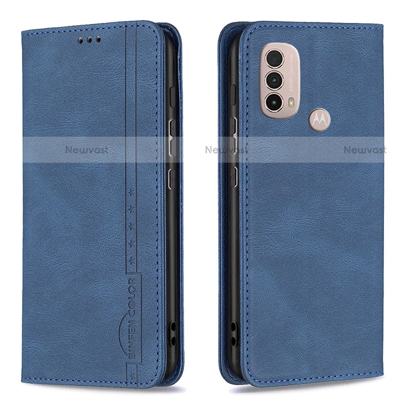 Leather Case Stands Flip Cover Holder B07F for Motorola Moto E30