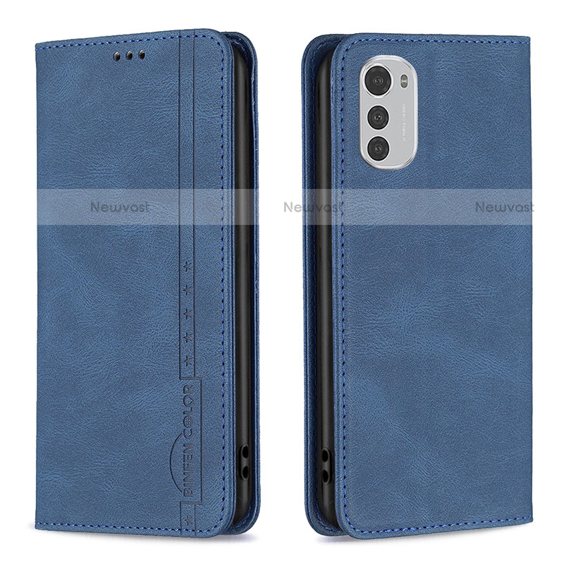 Leather Case Stands Flip Cover Holder B07F for Motorola Moto E32