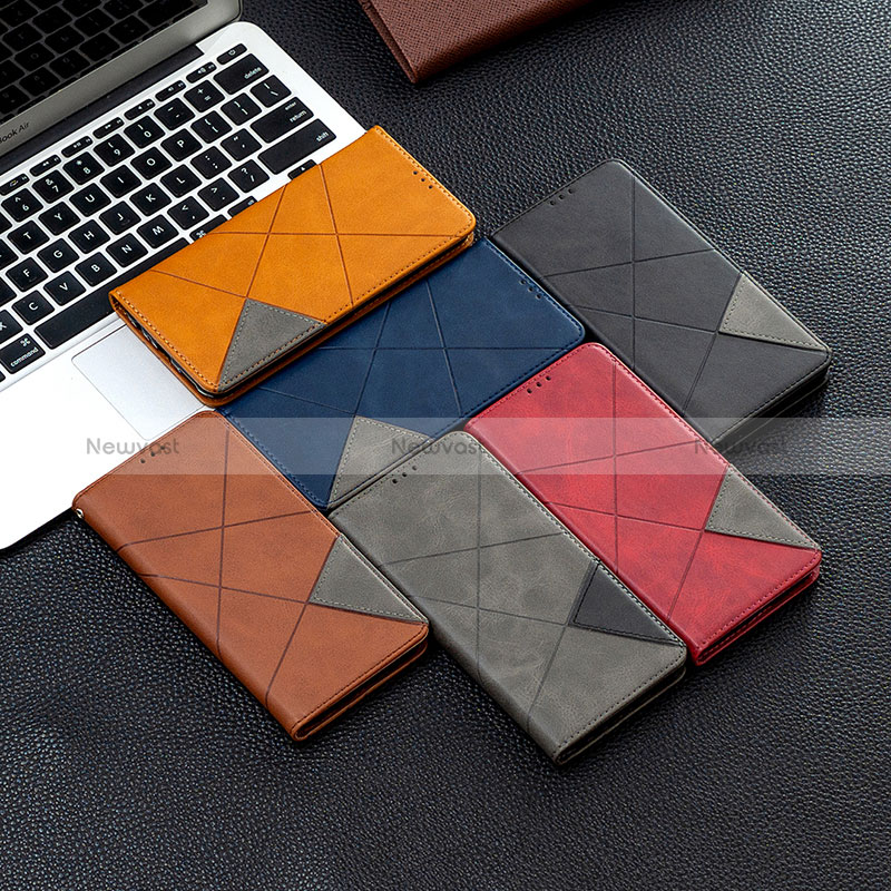 Leather Case Stands Flip Cover Holder B07F for Nokia C210