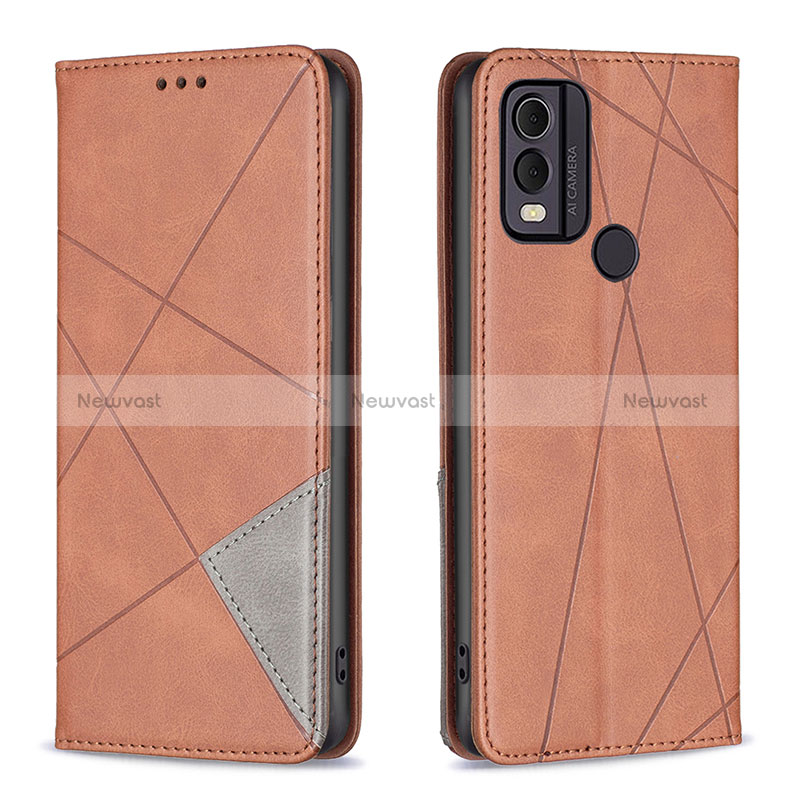 Leather Case Stands Flip Cover Holder B07F for Nokia C22