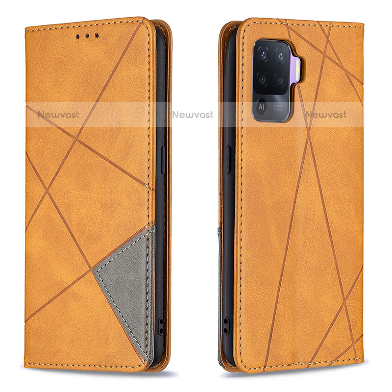 Leather Case Stands Flip Cover Holder B07F for Oppo A94 4G
