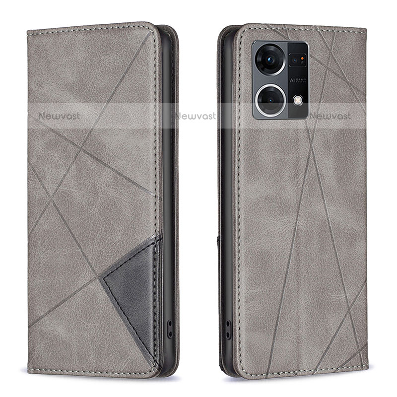 Leather Case Stands Flip Cover Holder B07F for Oppo F21s Pro 4G