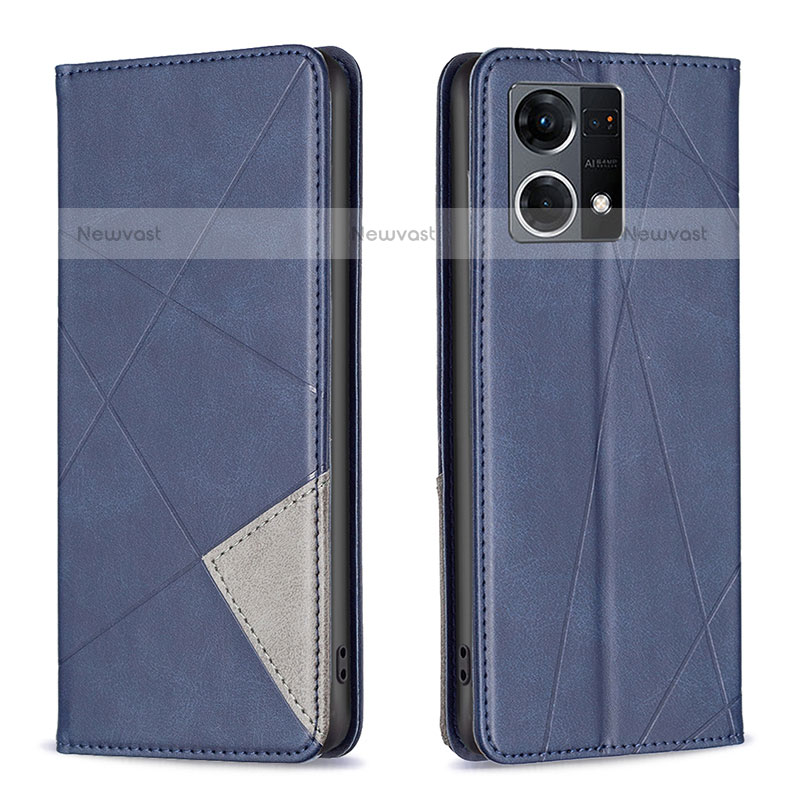 Leather Case Stands Flip Cover Holder B07F for Oppo F21s Pro 4G