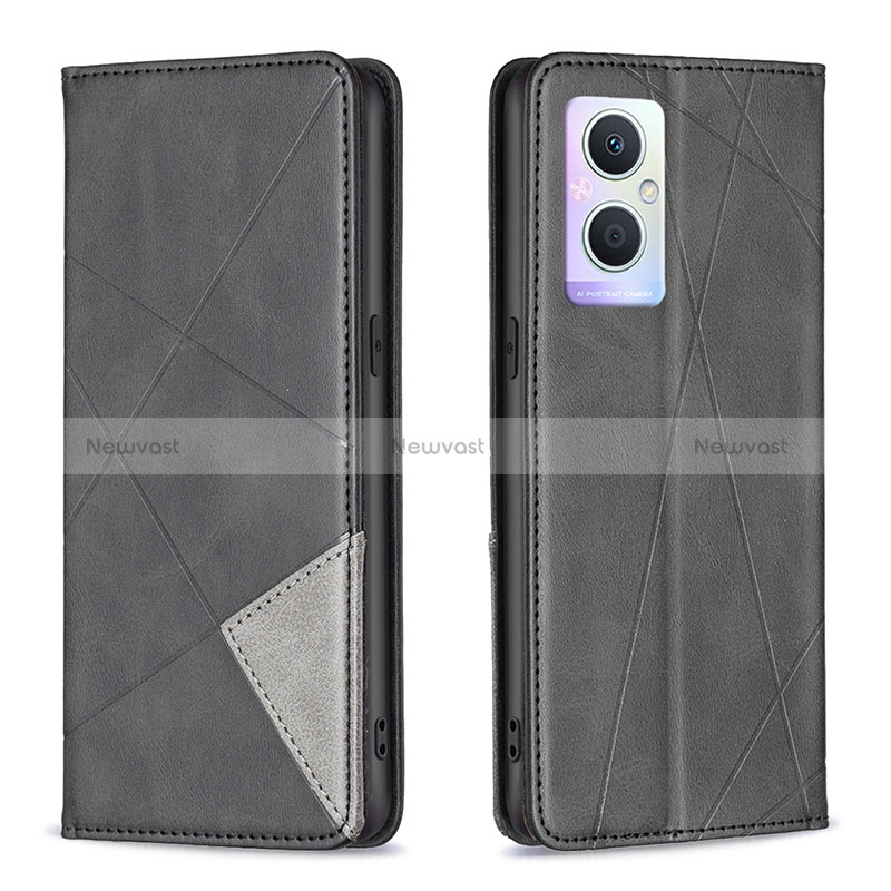 Leather Case Stands Flip Cover Holder B07F for Oppo Reno8 Z 5G