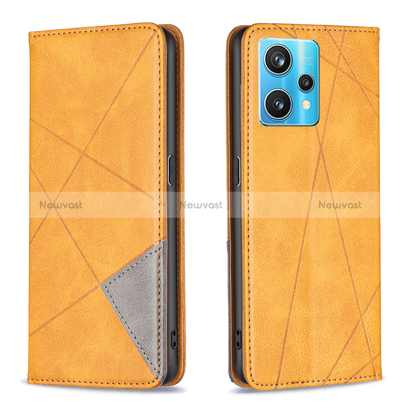 Leather Case Stands Flip Cover Holder B07F for Realme 9 Pro+ Plus 5G