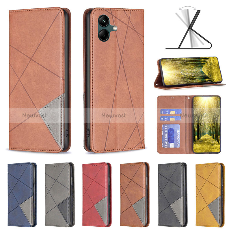 Leather Case Stands Flip Cover Holder B07F for Samsung Galaxy A05