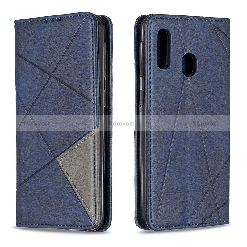 Leather Case Stands Flip Cover Holder B07F for Samsung Galaxy A20e