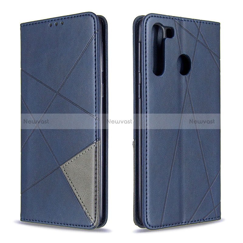 Leather Case Stands Flip Cover Holder B07F for Samsung Galaxy A21