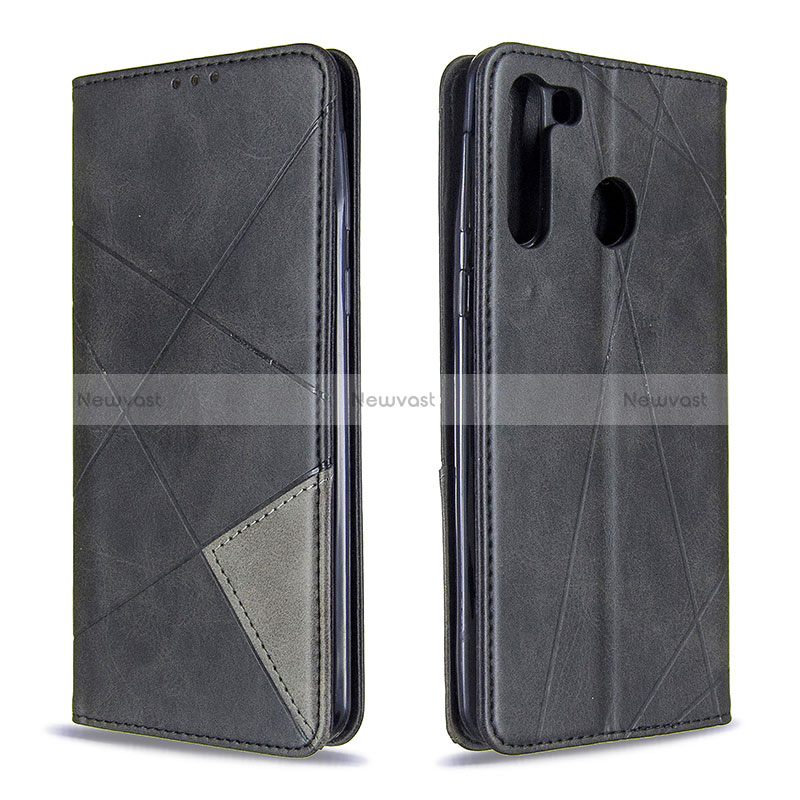 Leather Case Stands Flip Cover Holder B07F for Samsung Galaxy A21