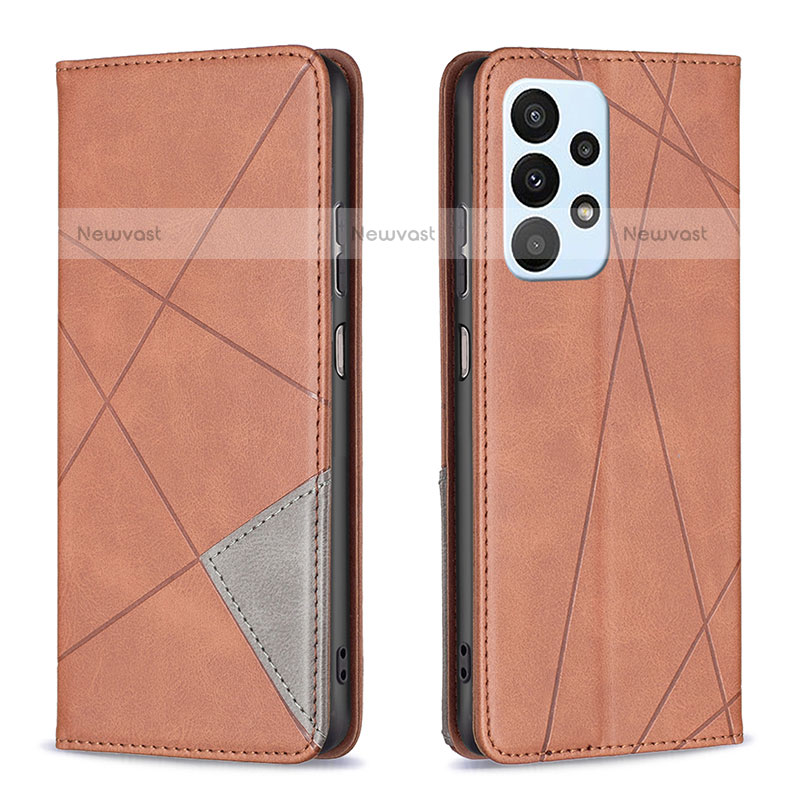 Leather Case Stands Flip Cover Holder B07F for Samsung Galaxy A23 5G