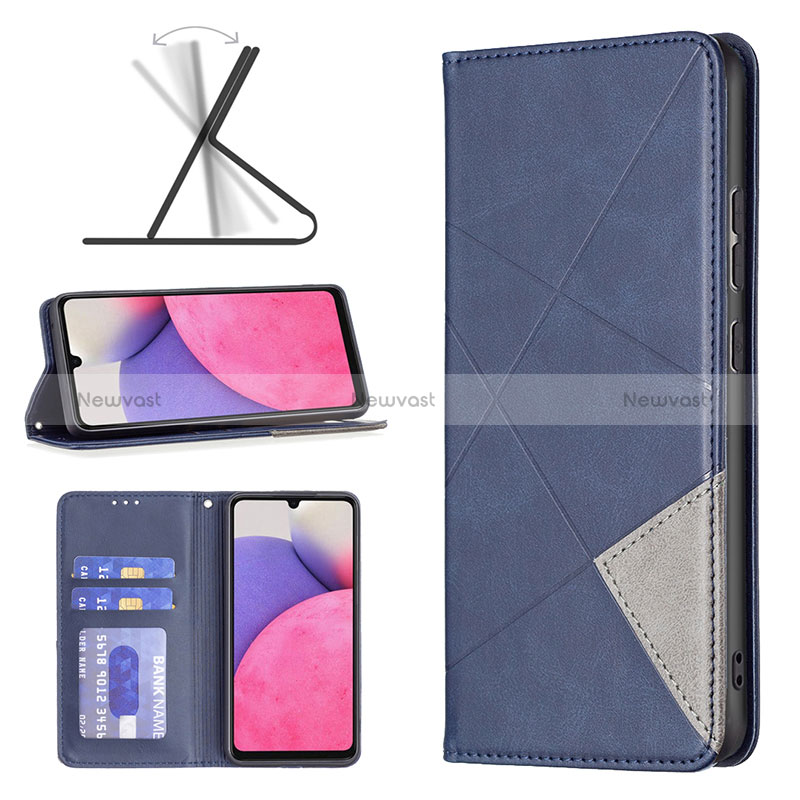 Leather Case Stands Flip Cover Holder B07F for Samsung Galaxy A33 5G