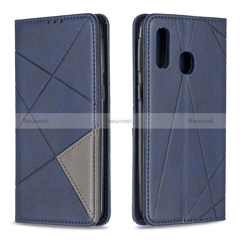 Leather Case Stands Flip Cover Holder B07F for Samsung Galaxy A40